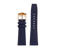 BEUAOCK Bracelet de montre en toile compatible avec la série AP CODE 11.59 15210 26393 Bracelet de montre en toile de nylon Accessoires Bracelet 20 mm 21 mm 22 mm(B Blue rose gold,20mm)