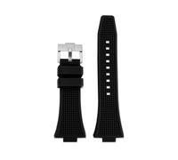 BEUAOCK Bracelet de Montre Tissot PRX Powermatic 80 12 mm à dégagement Rapide en Caoutchouc Silicone T137.407/410 avec Boucle en Acier Inoxydable for Homme(Black Silver)