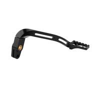 BEUAOCK Bras de Levier de Commande Central de Moto avec pédale de Repose-Pieds Compatible avec Harley Dyna Street Fat Bob Wide Super Glide FXDL FXDB FXD FXDWG(Black-D)