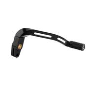 BEUAOCK Bras de Levier de Commande Central de Moto avec pédale de Repose-Pieds Compatible avec Harley Dyna Street Fat Bob Wide Super Glide FXDL FXDB FXD FXDWG(Black-C)