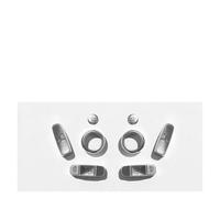 BEUAOCK Cadre de bouton de réglage de siège en ABS chromé compatible avec Jaguar XE X760 XF/XFL X260 F-Pace F Pace X761(Silver Type 2)