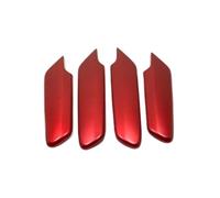 BEUAOCK Compatible avec Les pièces intérieures de Voiture Civic 11e génération 2022-2024, Interrupteur de Porte, fenêtre, accoudoir, Bouton en Verre, Garniture latérale, décoration(Red)