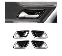 BEUAOCK Compatible avec Mercedes Classe A CLA W177 V177 C118 W118 AMG Poignée d'accoudoir de Porte de Voiture Couvercle de Cuvette Garniture Cadre Modification Accessoires(Piano Black)