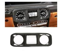 BEUAOCK Compatible avec Mercedes Classe G W463 2019-2021 Texture fibre de carbone for voiture Console centrale Climatisation Sortie d'air Cadre de couverture