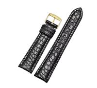 BEUAOCK Compatible avec Mido Compatible avec IWC Compatible avec Tissot Compatible avec Omega Longines Bracelet(Black White-Gold A,21mm-Width)