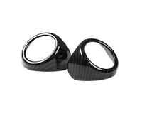 BEUAOCK Couvercle décoratif de Haut-Parleur stéréo Audio de Porte de Pilier A en Fibre de Carbone ABS, Compatible avec Ford Mustang 2015 2016 2017 2018 et Plus(Carbon Fiber Grain)