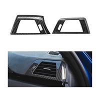 BEUAOCK Garniture de Cadre de Ventilation de climatisation latérale de Voiture, Aspect Fibre de Carbone, Compatible avec BMW Série 3 et 4 F30, F31, F32 et F33 (2013-2019)