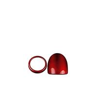 BEUAOCK Garniture de Couvercle de Garniture en Fibre de Carbone véritable Compatible avec Abarth 595 695 2012 2013 2014 2015 2016 2017 2018 2019 2020 2021 2022 2023(for RHD Red Carbon)