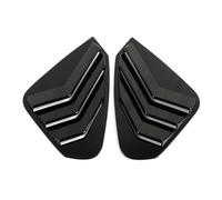 BEUAOCK Garniture de Couvercle de volet de fenêtre arrière Triangulaire en Fibre de Carbone, Compatible avec Toyota Rav 4 Rav4 2019-2023, Accessoires en Plastique ABS Noir(Black)