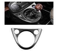 BEUAOCK Garniture de Levier de Vitesse en Fibre de Carbone ABS Compatible avec Abarth 595 695 2016 2017 2018 2019 2020 2021 2022 2023 Compatible avec Fiat 500 2011-2023 LHD RHD