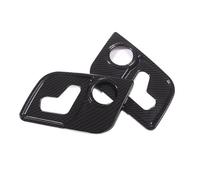 BEUAOCK Garniture de panneau de réglage latéral de siège compatible avec Maserati Levante Ghibli Quattroporte, accessoires de voiture(Carbon Fiber)