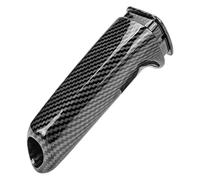 BEUAOCK Housse de poignée de Frein à Main de Voiture Compatible avec BMW Série 1 2 3 4 5 6 E46 E90 F10 F30 F20 E81 E87 Noir Carbone Intérieur Auto(B)