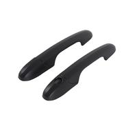 BEUAOCK Housse décorative for poignées de Porte de Voiture, Compatible avec Fiat 500 et Abarth 595 695 2007+, ABS, Fibre de Carbone/Noir Brillant, Accessoires extérieurs(Matt Black)