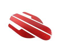 BEUAOCK Protection de portière de voiture en fibre de carbone souple, protection anti-coup de pied, compatible avec Hummer H2 2003-2007(Red)