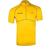 BEUCHAT - Rashguard Atoll Homme - T-Shirt Zippé Anti-UV - Slim Fit - Coupe Anatomique - Élasthanne - Homme, Bleu, XS Jaune Original S
