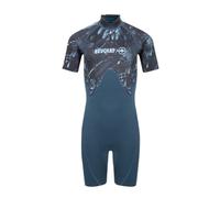 Beuchat Atoll Junior Back Zip 2 Mm Short Sleeve Shorty Bleu 14-16 Years Garçon