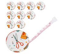 Beufee 10 pièces ruban à mesurer réglable règle rétractable tissu corps ruban à mesurer tailleur outil de couture