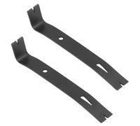 Beufee 2 pièces barre de levier, pied de biche noir Mini extracteur de clou pied de biche outil de barre plate en acier à haute teneur en carbone pour le travail du bois ménage