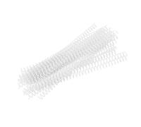 Béufee 20pcs 30 trous Relite de peigne à feuilles lâches, Bounons de liaison en plastique Bobines d'anneau à ressort Spiral Swings pour A4 Paper Book (11 mm * 30 trous 20 bandes blanches)