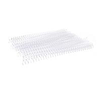 Béufee 20pcs 30 trous Relite de peigne à feuilles lâches, Bounons de liaison en plastique Bobines d'anneau à ressort Spiral Swings pour A4 Paper Book (13 mm * 30 trous transparents 20 bandes)
