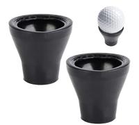 Beufee 2PCS Golf Ball Retriever, Golf Ball Picker Upper Rubber Portable Grip Sucker Tool Suction Cup for Putter Grip and Swing Handle