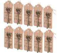 Beufee 30pcs ouvre-bouteille aveurs de mariage, 3 ensemble de faveurs de fête ouvre-bouteille vintage mariage merci faveurs de fête avec étiquette de carte Forme Vintage Clé Ouvre-Bouteilles