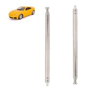 Beufee Antenne Télescopique 2 Pièces, Antenne Radio De Remplacement Antenne Télescopique De Voiture Antenne Télescopique M3 Filetage Mâle 5 Sections Antennes pour Radio TV Jouet électrique