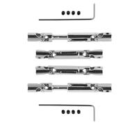 Beufee Arbre de Conduite de Voiture RC 4PCS, Arbre de Transmission métallique RC Crawler Accessoires de Mise à Niveau pour Camion RC à échelle WPL 1/16