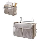 Beufee Bedside Caddy, Hanging Storage Organizer Bed Organizer Hanging Pocket Side of Bed Storage Pouch Dorm Bed Storage for Books Mobile Phones (-3117230063812)