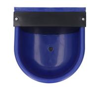 Beufee Bobine à Eau du bétail avec Trou de Drainage, abs à Grande capacité Animal Bow Bowl Bol au Creux du béton (Dark Blue)
