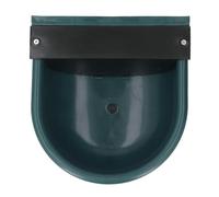 Beufee Bobine à Eau du bétail avec Trou de Drainage, abs à Grande capacité Animal Bow Bowl Bol au Creux du béton (Forest Green)