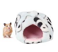 Beufee Cachette pour Cochon d'Inde, lit pour Cochon d'Inde, Panda, Bleu Ciel, lit pour Hamster, Hiver, Tissu en Peluche épais, nid pour Animal Domestique, Maison de Hamster, lit hérisson (Medium)