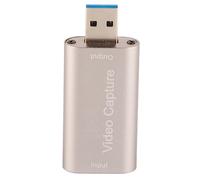 Beufee Carte De Capture Vidéo 4K, Carte Cam Link, Carte De Capture De Jeu, Adaptateur De Capture Audio vers Dispositif De Capture D'enregistrement USB 3.0 pour Enregistrement DVD/Appareil Photo