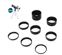 Beufee Ensemble De Tubes D'extension De Télescope 8 Pièces, Kit De Tubes D'extension De Longueur Focale, Anneau D'extension pour la Photographie De Télescope Astronomique