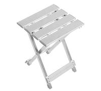 Beufee Folding Stool, Anti Slip Stainless Steel Outdoor Fishing Chair for Outdoor Fishing Camping Mountain Camping Table and Chairs