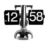 Beufee Horloge à Bascule, Mini Horloge rétro, Horloge de Bureau à Bascule Automatique, Calendrier numérique, Horloge de Bureau Cool, Horloge mécanique pour la décoration de Bureau à (Noir)