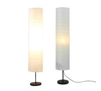 Beufee Lot de 2 abat-jours en papier de riz, pliables et réutilisables pour le salon, le sol, la lampe sur pied à LED d'angle moderne pour chambre à coucher