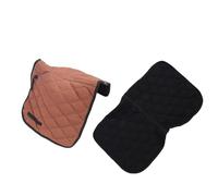 Beufee Paddle, Coussin de Selle Anglaise pour Les Chevaux Respirant Un équipement de Conduite équestre Confortable pour l'entraînement à Sauter (Café et Noir)