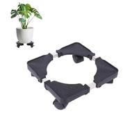 Beufee Plante Caddy avec Roues, Support de Plante Universel Rolling Flower Pot Pot Pott Flower Chariot pour Home Garden Courtyard (Noir)