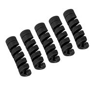 Beufee Protecteur de Cadre de Vélo, 5PCS Manchon de Protection de Cadre Protecteur de Boîtier de Câble en Caoutchouc Manchon de Protection en Caoutchouc Protecteur de Boîtier de (Noire)