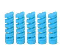 Beufee Protecteur de Cadre de Vélo, 5PCS Manchon de Protection de Cadre Protecteur de Boîtier de Câble en Caoutchouc Manchon de Protection en Caoutchouc Protecteur de Boîtier de (Bleue)