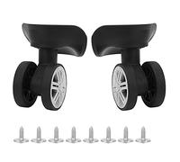 Beufee Remplacement des Roues à Bagages à 1 Paire, Roues de Valise Universelle Remplacement de la boîte à Barres de redire Accessoire avec vis pour la Valise à Bagages