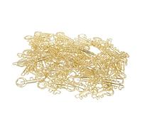 Beufee Small Gold Paper Clips, 100pcs en acier inoxydable mignon Papercaux Percettes en papier pour la classification des documents de bureau à domicile