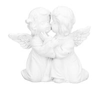 Beufee Statue d'ange, Figurine d'ange embrassant la Forme de chérubin, décoration d'intérieur, Ornements d'ange Blancs, Statue d'ange (Embrasser Les Anges (à Gauche))