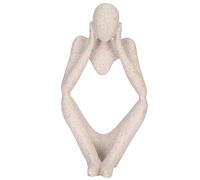 Beufee Statue de penseur, Abstrait Sculpture Sculpture grès résine à Collectionner des Figurines résine décor pour Le Bureau à Domicile