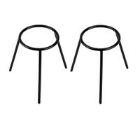Beufee Support de trépied de laboratoire de lampe, 2 pièces Support de support de lampe de trépied de brûleur Bunsen de laboratoire pour fournitures d'enseignement de chimie de
