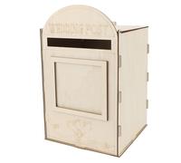 Beufee Wedding Card Box, Wedding Money Box Wedding Envelope Box Wooden Wedding Mailbox with Lock Key for Wedding Party Decorations (JM01617)