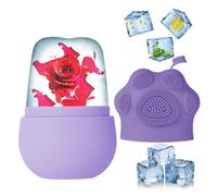 Beugo 1PCS Gla?on Visage Réutilisable en Silicone, Ice Roller Massage Face | Outil de Massage Glacé, pour les yeux, le cou, le Rouleau de Massage du Visages Beauté Outils de Soin de la Peau(Violet)