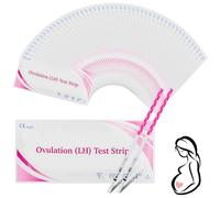 Beugo 50PCS Test Ovulation, Sensibilité Optimale 25 miu/ml, Tests D'ovulation et de Fertilité, Test de Fertilité Féminine de la Famille