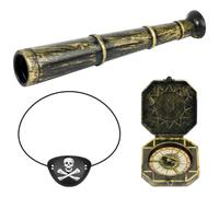 Beugo Accessoires de Costume Pirate,Deguisement Pirate | Accessoires de Carnaval, pour Enfants Pirates Fête Cosplay Pour Halloween Carnaval